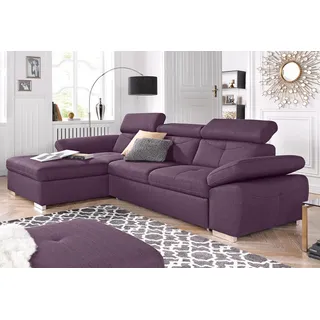 exxpo - sofa fashion »Spring, super bequem, mit Armteil- und Kopfteilfunktion, OTTOs Choice« L-Form, wahlweise mit Bettfunktion und Bettkasten,