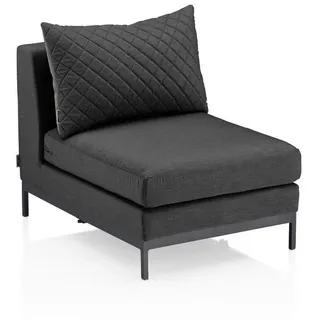 Kettler Loungemittelteil , Anthrazit , Metall, Textil , 69x70x96 cm , regenabweisend, UV-beständig, wetterbeständig, erweiterbar , Gartenmöbel, Loungemöbel, Lounge-Serien