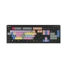 Logickeyboard LKB-EDIUS-A2PC-FR. Tastatur Formfaktor: Volle Größe (100%). Tastatur-Stil: Gerade. Geräteschnittstel (FR, Kabelgebunden), Tastatur, Schwarz