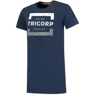 Tricorp 104001 Premium Herren Lang T-Shirt, 95% Gekämmte Baumwolle/5% Elastan, 180g/m2, Tinte, Größe M