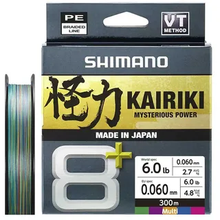 Shimano Schnur Kairiki 8+ 300m 0,20mm 16kg Multi C