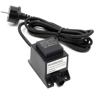 SunSun Netzteil JBA48V-12-1800U 12 V 1800 mA, 2-poliger Netzadapter mit Niedervolt-Stecksystem, Transformator IP68 für Teichbeleuchtung und Garten