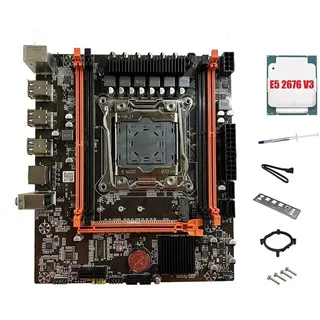 X99E Mainboard E5 2676 V3 CPU-Wärmeleitpaste PCIEX16 NVMe Gigabit-LAN