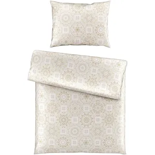 Esposa Bettwäsche , Grau, Beige , Textil , Abstraktes , 140x200 cm , pflegeleicht, atmungsaktiv, schadstoffgeprüft , Heimtextilien, Bettwäsche & Leintücher, Bettwäsche, Satin-Bettwäsche