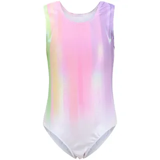 Bezioner Kinder Turnanzug Mädchen Gymnastikanzug Trikot Ärmellos Ballett Tanzbekleidung Rosa 140 für 10-12 Jahre,140-150 cm
