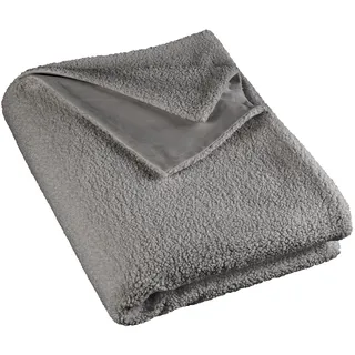Linder Kuscheldecke Schaf, Grau, 140 x 180 cm