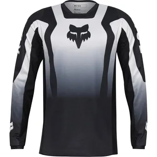 Fox 180 LEAN Jerseys - Erwachsene Herren - Motocross-Trikot, Reittrikot, Offroad-Trikot, Dirtbike-Trikot, Schwarz/Weiß , XL