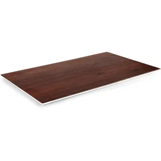 Lacor - 63087 - Rechteckiges Tablett Holz, Melamin, BPA-frei, 32,5x26,5x1 cm, stapelbar, spülmaschinenfest, Nicht für Backofen oder Mikrowelle geeignet
