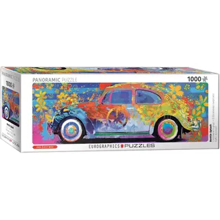 EUROGRAPHICS Panoramapuzzle Bunter Volkswagen Käfer 1000 Teile