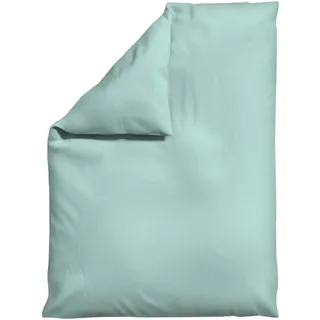 Schlafgut Bettdeckenbezug , Türkis , Textil , Uni , 155x220 cm , Textiles Vertrauen - Oeko-Tex®, AZO-frei, Bsci, Oeko-Tex® Standard 100 , pflegeleicht, atmungsaktiv, bügelleicht, schadstoffgeprüft, weiche und anschmiegsame Oberfläche, dicht gewebtes Garn , Heimtextilien, Bettwäsche & Leintücher, Bettwäsche, Satin-Bettwäsche