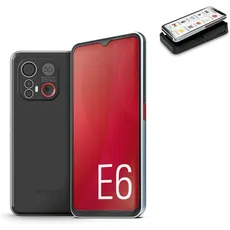 emporiaSMART.6, Seniorenhandy, 5G VoLTE, Senioren Smartphone ohne Vertrag, Mobiltelefon mit Notruftaste, 6,58-Zoll-Display, Android 13, 50 MP Kamera, Schwarz