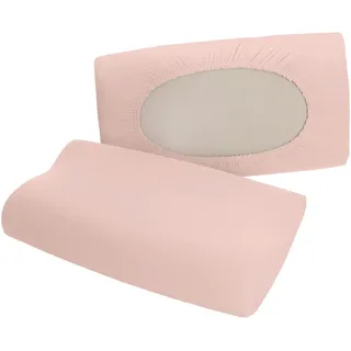 Schlafgut Kopfpolsterbezug , Rosa , Textil , Uni , 40-70x40-90 cm , bügelfrei , Heimtextilien, Bezüge, Polsterbezüge