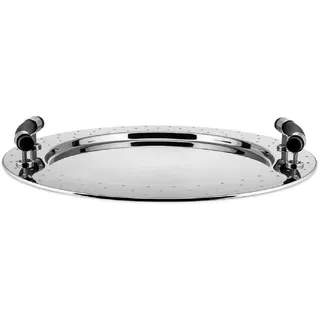 Alessi Tablett, rund aus Edelstahl