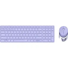 Rapoo 9750M Desktop Set, Multi-Mode, Bluetooth/USB 2.4GHz, qwertz, 1600dpi, Violett