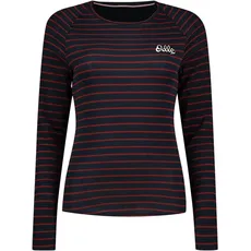 Odlo, Damen, Funktionsshirt, Active Warm Originals Stripe ECO Damen Thermo Longsleeve (XL), Blau, Rot, XL