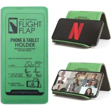 Flight Flap Handy- & Tablet-Halterung 22,9 x 10,2 cm – Flexibler Ständer für Fliegen, Reisen, im Flug, Zoom-Videoanrufe, Bücher – Flugzeug-Reise Essential, kompatibel mit iPhone, Android, Kindle