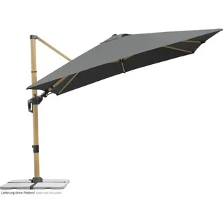 Ampelschirm Schneider Schirme Rhodos Twist Woody 300 x 300 cm anthrazit mit UV-S