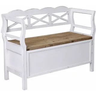 Vintage Bank Bauernmöbel Sitzbank Landhausstil Truhenbank Holzbank Sitztruhe neu