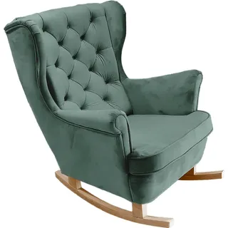 DomoHome Relaxsessel Armlehnensessel Armlehnen Fernsehsessel Loungesessel Polstersessel Couchsessel Armsessel Chair Wohnzimmersessel Ohrensessel | 102x81x95cm | Green_29853 - Grün
