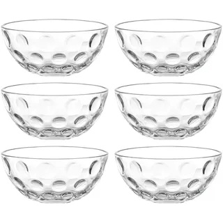 LEONARDO Schale »CUCINA OPTIC, 10 cm, 6er-Set« 6 Stk. aus Glas spülmaschinengeeignet, farblos