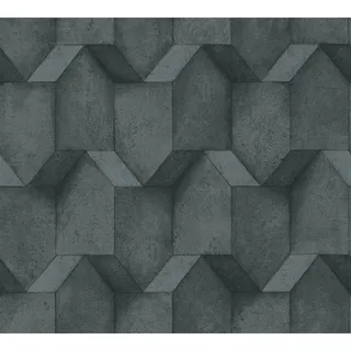 A.S. Création Vliestapete Betonoptik Anthrazit Schwarz