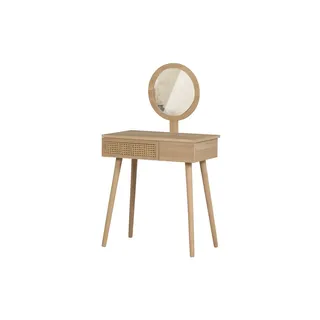 Woood Schminktisch »Soof« inkl. Spiegel, H 125 cm x B 70 cm, beige