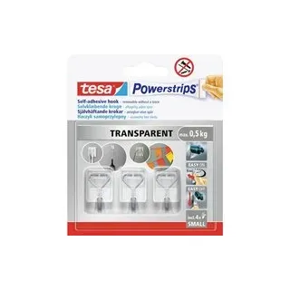 Tesa tesa® Powerstrips® Draht-Haken S Transparent Inhalt: 1 St.