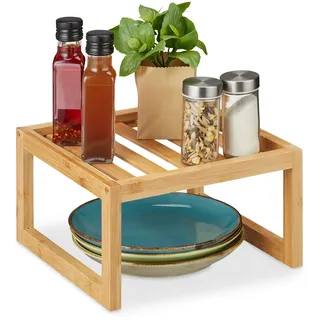 Relaxdays Schrankeinsatz 14 x 24,5 x 24,5 cm Natur