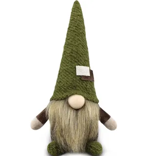 Godeufe Weihnachten Santa GNOME Doll Handgemachte Weihnachtsdekorationen New Elf Dwarf Xmas Plüsch Tomte Ornamente Bauernhaus Ferienhaus Küche Party Dekor 9,5 Zoll(B)