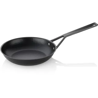 kela Bratpfanne 24cm RUVIDO, Bratpfanne Induktion, Eisenpfanne unbeschichtet mit Reliefstruktur, voreingebrannt