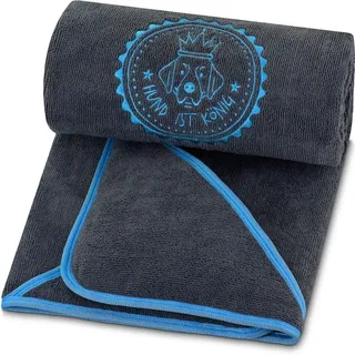 Hund IST König® Hundehandtuch extra saugfähig | Hunde Handtuch aus Mikrofaser mit 4 Eingriffen 1 St