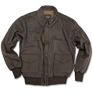 Mil-Tec US Flieger A2 Lederjacke braun,