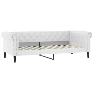 vidaXL Tagesbett Weiß 80x200 cm Kunstleder