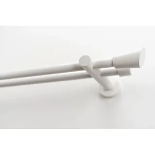 GARESA Vorhangstange MOLIS 2-läufig Ø 20 mm 180 cm Weiß