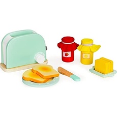 Wooden toaster with accessories 11 elements