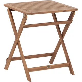 Beliani Beistelltisch 60 x 60 x 72 cm Braun/Bronze