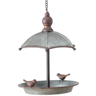 Boltze Vogeltränke / Vogelbad Sarina (ø 19 cm, Höhe 24 cm, zum Aufhängen in Garten / Terrasse, aus Zink - Metall) 1021698