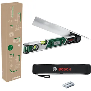 Bosch Home and Garden Bosch Winkelmesser UniversalAngle (Winkel bis 220° präzise messen und übertragen, mit integrierter Berechnungsfunktion für Gehrungswinkel, im E-Commerce Karton)