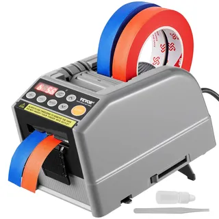 Vevor Automatischer Klebebandspender, elektrischer Klebebandschneider, Verpackungsmaschine, Bandschneidemaschine, 6-60 mm Bandbreite