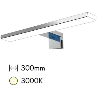 Kalb Material Für Möbel kalb | Aurinko LED Badleuchte Badlampe Spiegellampe Spiegelleuchte chrom 230V, Auswahl:300mm - Warmweiss