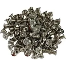 QNAP SCR-FLM3P05A-96, Schraubensatz, Metall, Metall, Flachkopf, Metallisch, 96 Stück(e), NAS Zubehör
