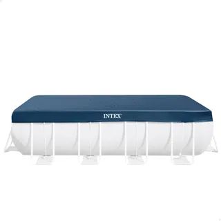 Intex Poolabdeckplane blau 389 x 184 cm