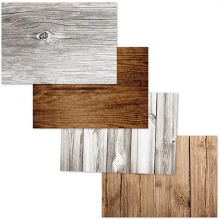 corpus delicti :: Papier-Tischsets als Abreißblock in Holz-Optik als Gastgeschenk – Woody