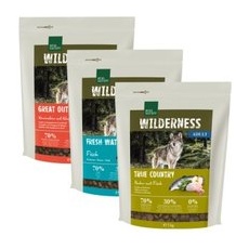REAL NATURE Wilderness Adult Probierpaket 3x1 kg Paket 2, Huhn, Fisch, Känguru