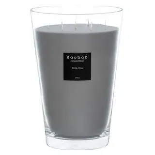 Baobab Max 24 White rhino Kerze, Kerzenwachs, 24cm, 24x20x20 cm