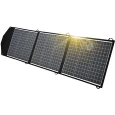 Solarmodul 150W 12V Faltbares Solarpanel Solarmodul Solartasche Outdoor Solargenerator Camping Wohnmobil Caravan Gartenhäuse Reise Boot Laptop