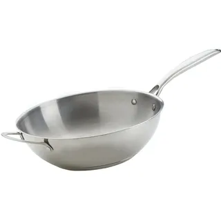 Napoleon Wok Ø 30 cm Edelstahl silber