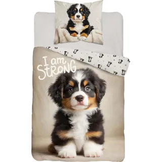 Baumwollbettwäsche 140x200 cm für junge Hunde