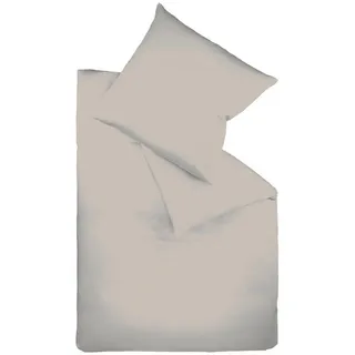 FLEURESSE Mako-Satin Grau 240 x 220 cm + 3 x 80 x 80 cm