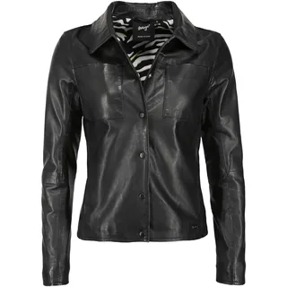 Lederjacke MAZE "Lederjacke", Damen, Gr. S, schwarz, Obermaterial: 100% Lammleder LEL. Futter: 100% Polyester PES., Jacken Lederjacke